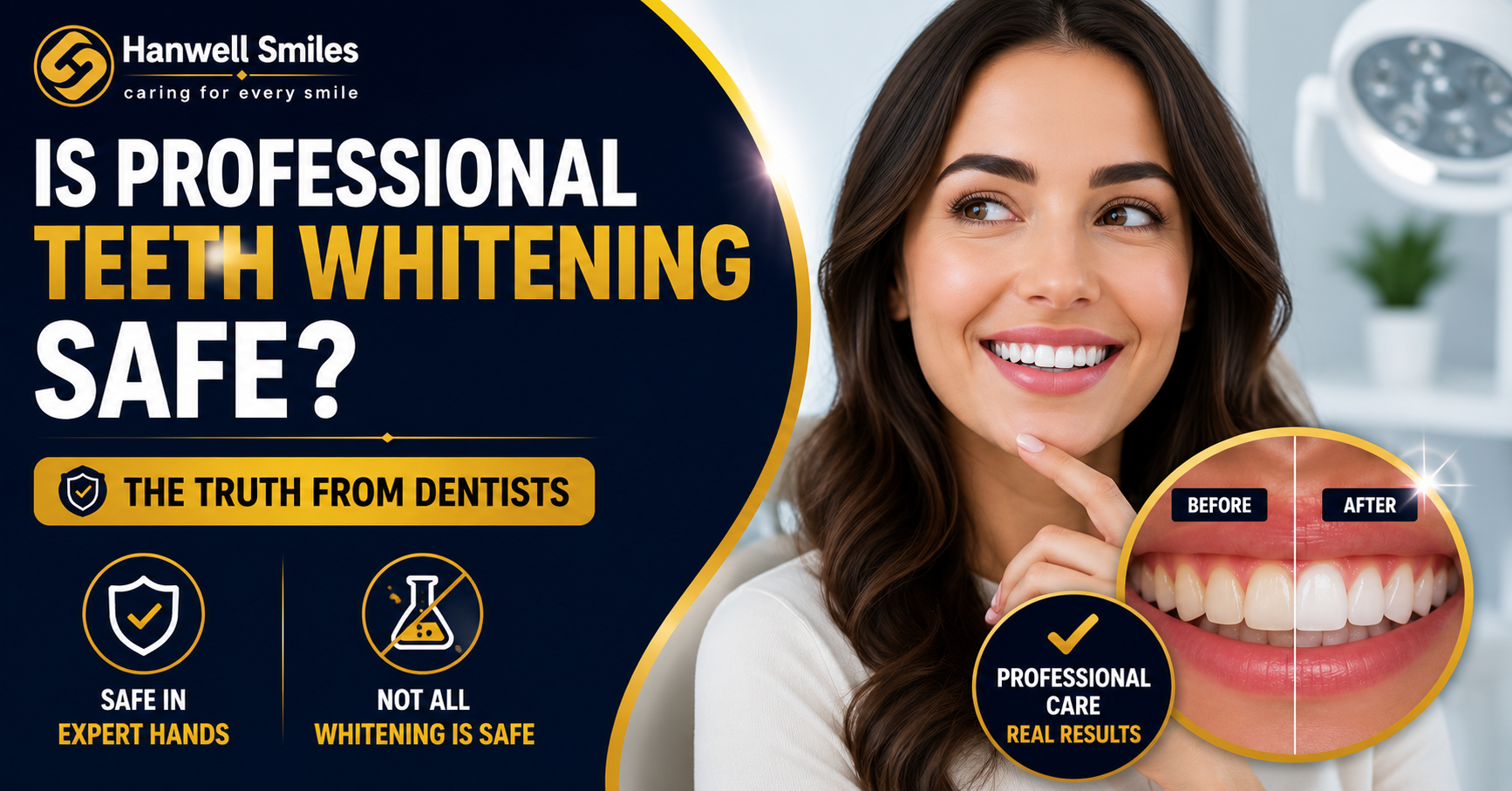 Is Professional Teeth Whitening Safe - Hanwell Smiles