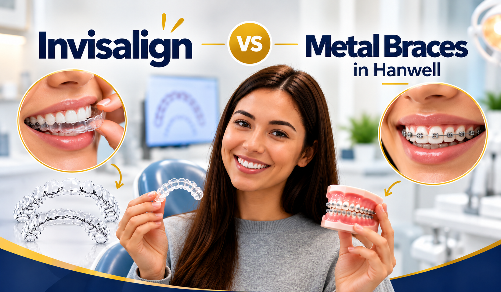 invisalign Vs Metal Braces in Hanwell